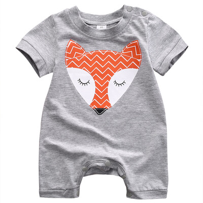 

Unisex Newborn Baby Boys Girls Cute Fox Romper Jumpsuit Bodysuit Cotton Outfits