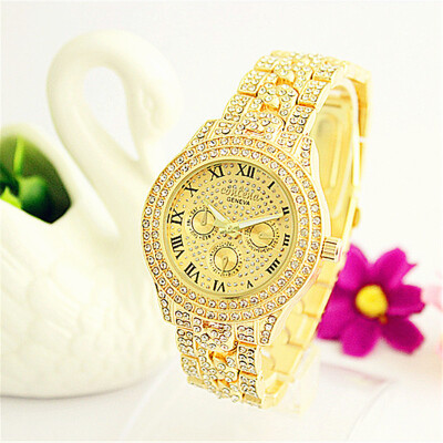 

Roman Style 3 Decorative Dials Ladies Elegant Watches CONTENA Luxury Business Women Wristwatches Crystal Dress Watch