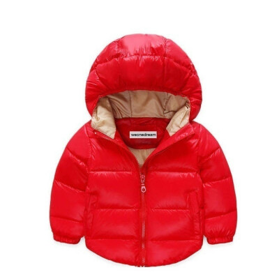 

New children down jacket boy&girls childrens clothing thick down jacket childrens clothing hooded jacket