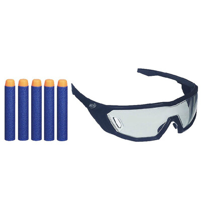 

Хаббро NERF Heat Soft Gun Аксессуары Elite Series Goggles (синий черный) Outdoor Toys A5068