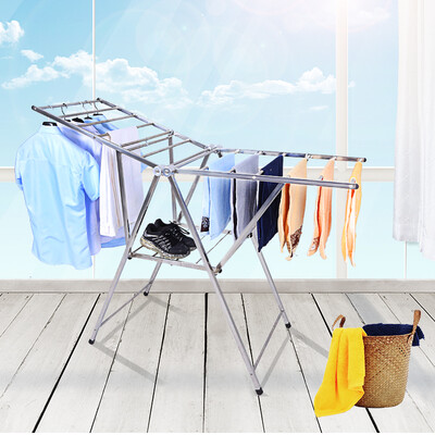 

Revitalizing wing type bold collapsible stainless steel drying rack SJ1278