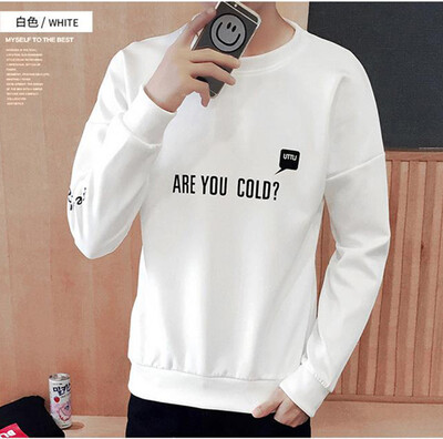 

Autumn men's sweater round neck collar youth trend Korean high school students Slim long sleeve T shirt boys jacket