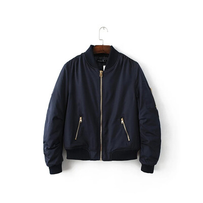 

2017 Winter fashion new women thickening warm zipper jacket cotton jacket cotton clothing
