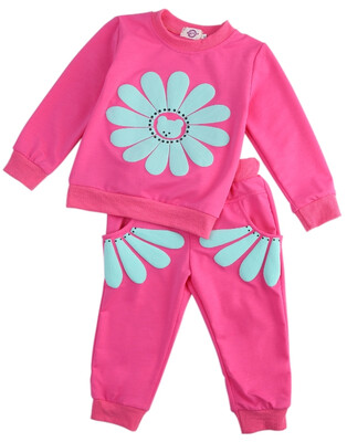 

2Pcs Infant Baby Girls Kids Long Sleeve Sun Flower T-shirt Tops+Pants Outfit Set