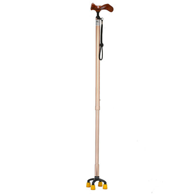 

Zao Kang aluminum alloy four-foot cane 929 adjustable ergonomic shock crutches