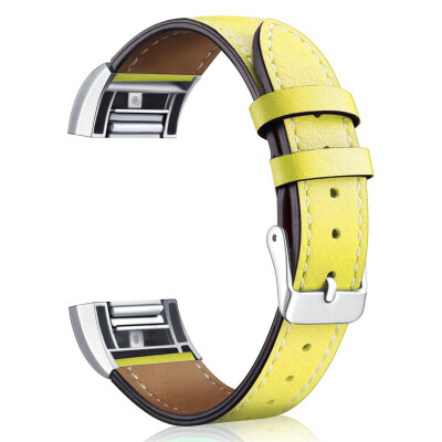 

ECSEM Пояса из натуральной кожи смотреть группы для fitbit заряд 2 Фитнес браслет 12 Цветов замена ремешок с металлической пряжкой