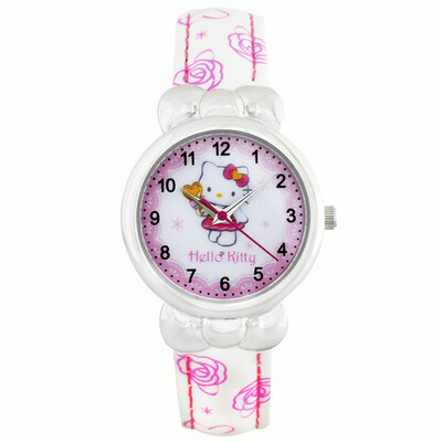 

Hello Kitty (HelloKitty) дети смотрят милые студенты лук женщин Ши Ин часы HK257A слоновой кости