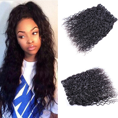 

Malaysian Virgin Hair 4 bundles Natural Wave Wet&Wavy Water Weave Human Hair Bundles Malaysian Natural Wave Virgin Hair