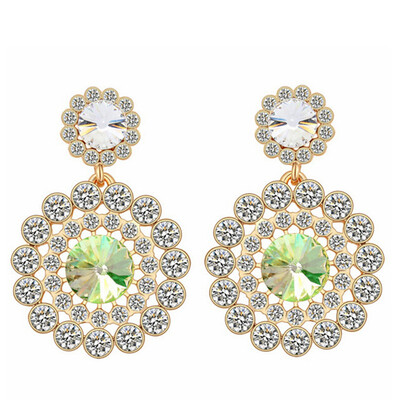 

Austrian Crystal Exaggerate Drop Earrings Jewelry Earrings For Women Fashion Statement Accessories 18920