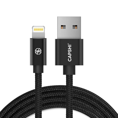 

Capshi Apple, линии передачи данных 8/7/6 / 5s телефон зарядный кабель 1,2 м плетеный черный подходит для iPhone5 / 5s / 6 / 6s / Plus / 7/8 / X / IPad / Air / Pro