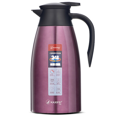 

Ка Xifei (kaxifei) из нержавеющей стали термос теплоизоляции дома горшок термос термос открытие кружка большой емкости 2L