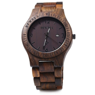 

Luxury Natural Handmade Wood Watch Top Gift Auto Date Coffee Maple Wooden Watches Japnese Quartz Movement Wrist Watch