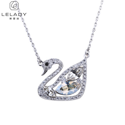 

Lelady Crystal necklace swans Fashion goddess pendant necklace