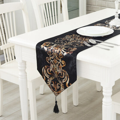 

Cntomlv modern simple fashion table runner European style Luxury Sino