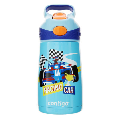 

contigo children vacuum stainless steel thermal straw 300ML racing blue HBC-STR104