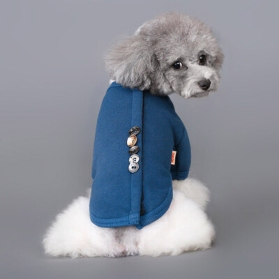 

Huayuan pet (hoopet) dog clothes autumn and winter clothing Teddy doll clothes pet clothes two footwear primer shirt M