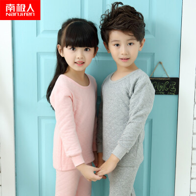 

Antarctic Nanjiren children&39s thermal underwear boys&girls three cold&warm thermal underwear thickening Qiuqiu pants suit Yang Hong 110