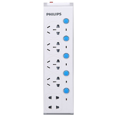 

Philips PHILIPS SPS1620C 93 socket 6-bit sub-control overload protection plug row plug patch panel wiring board drag board for 1P air conditioning TV