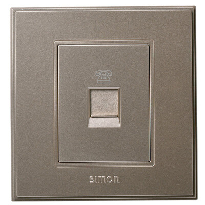 

Simon Electric (simon) V55214-02 a telephone socket 56C Series 86 switch socket panel (bright champagne)