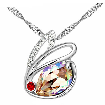 

Austrian Crystal Pendant Rabbit Necklace For Women Fashion Jewelry Anniversary Gift Female High Quality Bijoux 12865