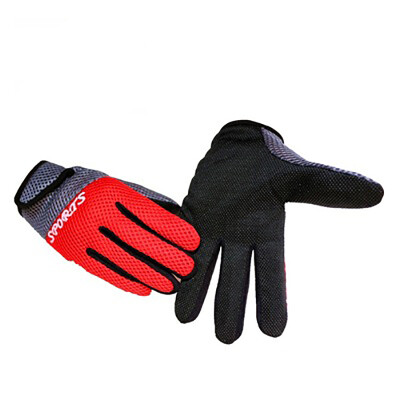 

Fashion riding net cloth long finger gloves male new sports outdoor riding