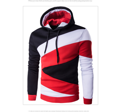 

2017 Hoodies Mens Male Hip Hop Male Brand Hoodie Color Stitching Sweatshirt Men Slim Fit Men Hoody XXL E5RV