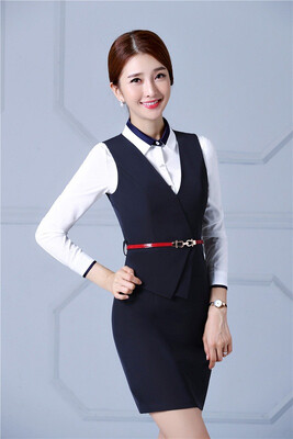 

New Arrival Slim Fashion Formal OL Styles Business Suits With Dresses And Blouse For Ladies Office Plus Size 4XL Uniforms Set