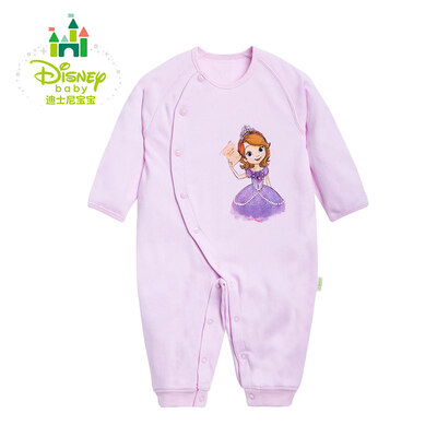 

Jingdong distribution Disney baby clothes cotton romper romper side open bodysuit 153L659 light powder 59cm