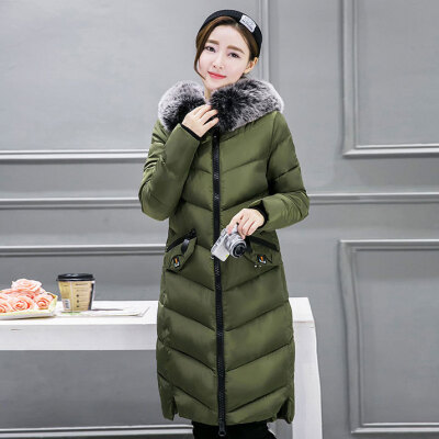 

2017 new cotton women in the long section of self-cultivation thick down jacket cotton jacket