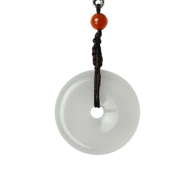 

JingTian jewelry Agate jade medullary pendant Peace buckle Chalcedony necklace Agate pendant