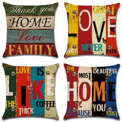 

4 PackVintage Throw Pillow Cushion Cover