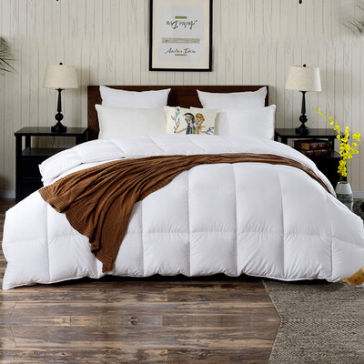 

Hongrun elegant baby was core spinning 90 white duck down light warm double quilts quilts were white fill 12kg 220 240cm