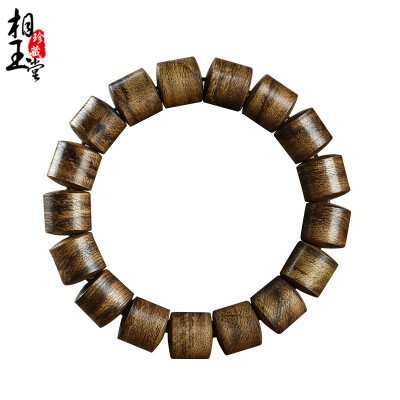 

Phase Yutang Indonesian muddy muddy incense hand chain beads bracelet Male&female models Tiger markings13mm Bucket bracelet