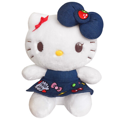 

Hello Kitty Hello Kitty KT plush toy doll dolls doll dolls Valentine&39s Day birthday girls gift doll new 3 denim embroidery KT-A models