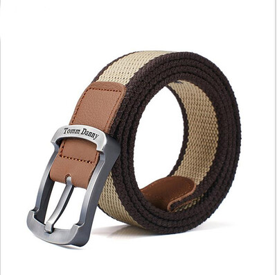 

New buckle canvas belts men leisure outdoor canvas belt