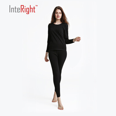 

Г-жа INTERIGHT плюс кашемир утолщение шерстяное нижнее белье черный L