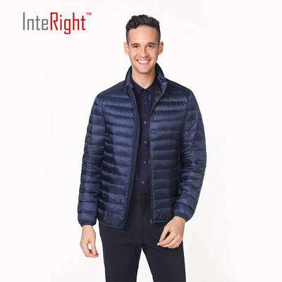 

INTERIGHT 90 белый утка вниз мужской воротник ультра-легкий портативный пуховик XL XL код