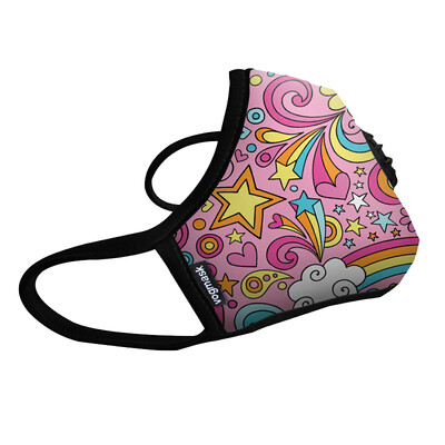 

Vogmask fashion N99 anti-fog pm25 children  masks Rainbows Reference weight 11-22kg 25-50 pounds