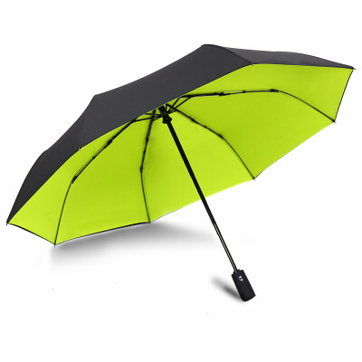 

Come on a double automatic umbrella from self-closing automatic Folding Windproof Umbrella Men's Business Three Folding Yellow