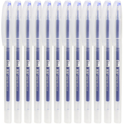 

True color TRUECOLOR gold full needle 05mm blue business pen 12 box 0221B
