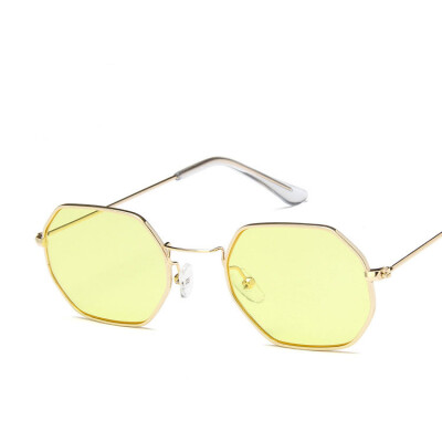 

2017 fashion new wave of people small box sunglasses retro bright color sunglasses transparent ocean film sunglasses