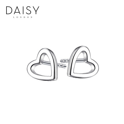 

British DAISY LONDON series of good margin heart hollow heart 925 fungus nail