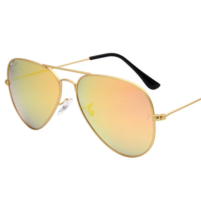 

Love Lian (LianSan) Polarized Sunglasses Men's classic frog mirror driver sunglasses 3025 gold frame ice blue film 62mm