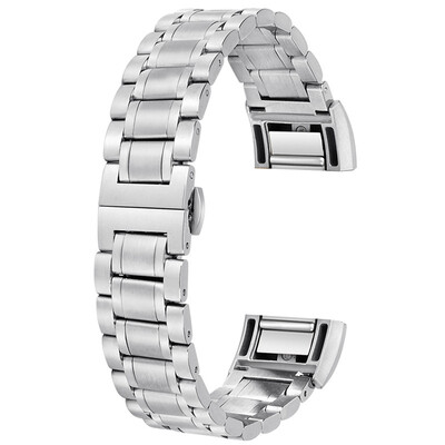 

ECSEM Metal Watch Strap Bracelets with Solid Clasp for Fitbit Charge 2 Replacement Stainless Steel for Charge 2 Smart Watch