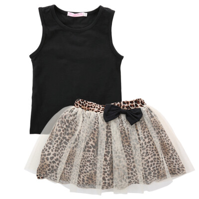 

2PCS Toddler Kids Baby Girls Outfits T-shirt Tops+Tutu Skirt Dress Clothes Sets