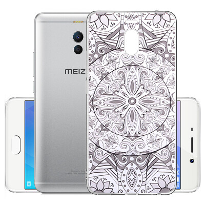 

ESCASE MEIZU charm blue Note6 phone shell charm blue Note6 phone cover Meizu phone shell fall soft shell illustration relief Hanting white jade