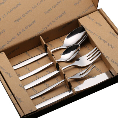 

Jingdong supermarket Baige BAYCO stainless steel knife&fork spoon Western suit couple couple BX4972