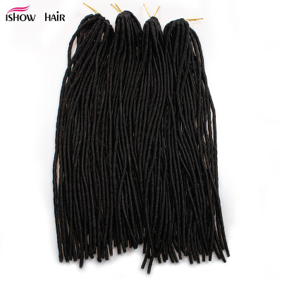 

100 Handmade Synthetic Dreadlocks 20inch Double Ended Hair Extensions Black Braiding Hair Dreads