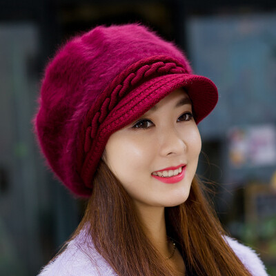 

Plus hat thickened hat lady winter turtles rabbit knitted hat female autumn winter rabbit hat