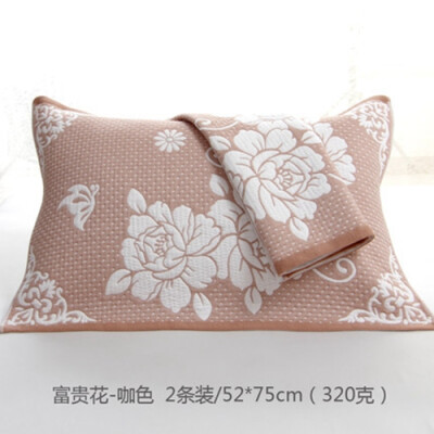 

Cntomlv Cartoon cotton Gauze pillow towl pure cotton enlarge thicken pillow towl not wool adult